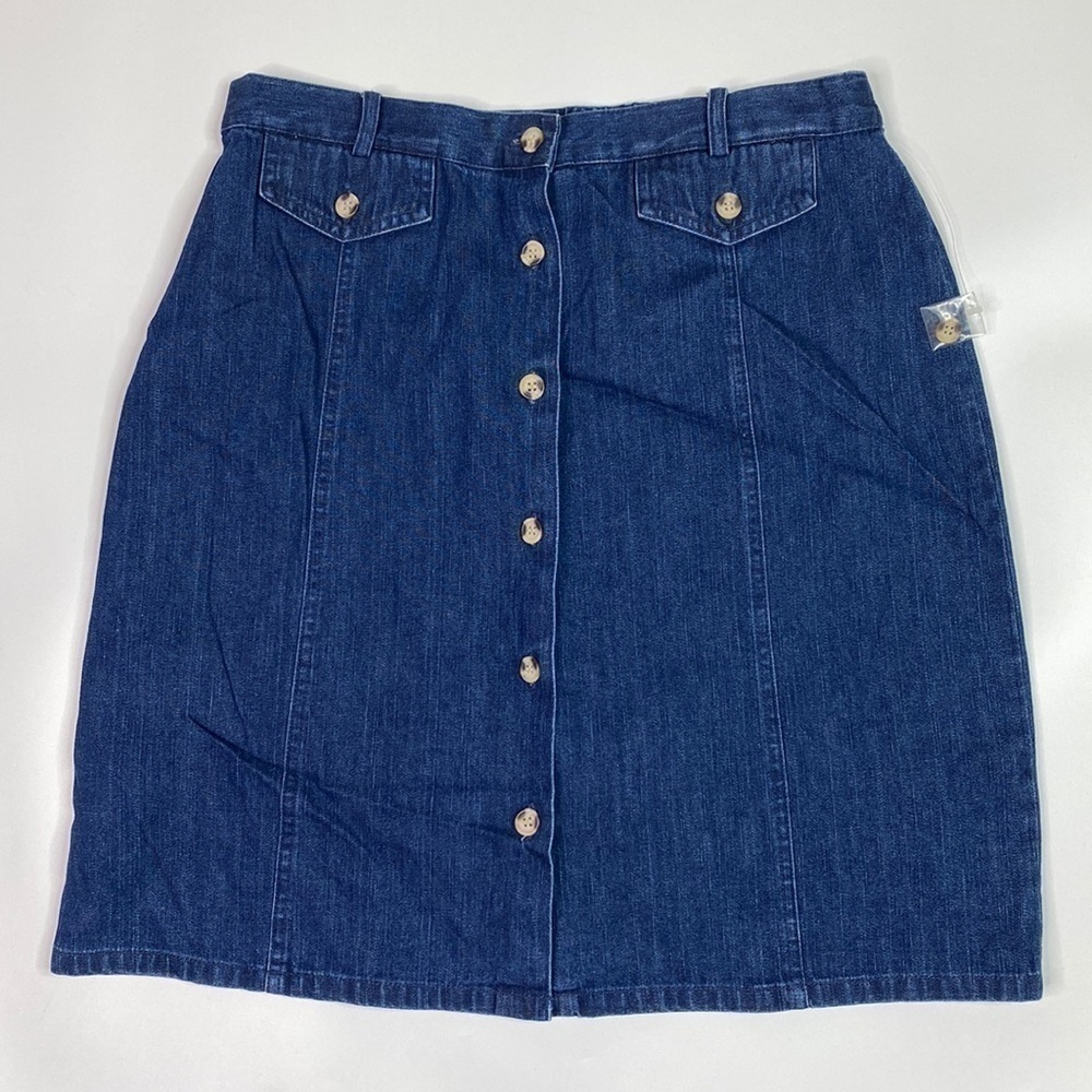 Vintage White Stag Denim Pencil Skirt Size 12 NWOT